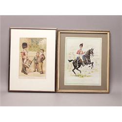Two Small Framed Military Prints