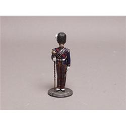 Royal highland Fusiliers Painted Metal Figure Signed, Tradition