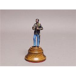 Painted Metal figure British Sargeant With Wine Glass