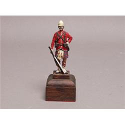 Painted Metal Figure Scottich Highlander