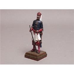 Painte Metal figure French Moroccan infantryman