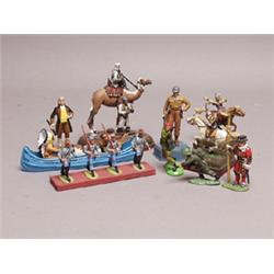 Lot of 10 Various Painted Plastic Figures