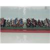 Image 1 : Figural Battle Group Approx 400 Painted Metal Figures in Glass Case