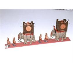 All Metal Roman Elephants & Soldiers