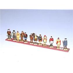 13 Painted Plastic Figures 