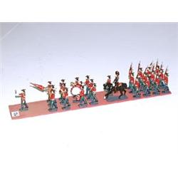 27 Scottish Painted Metal Band & Guards