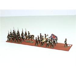 26 British Painted Metal Band & Guard Figures