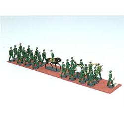 26 Italian Painted Metal Figures Band & Guard