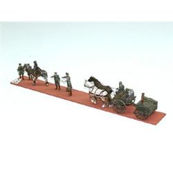 12 Items German Painted Plastic Group Supply Train