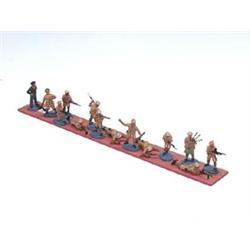 British Commando Group 15 Painted Plastic Figures
