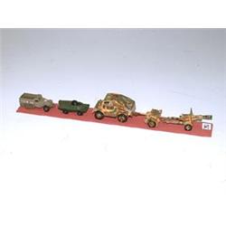 Four Plastic Army Vehicles