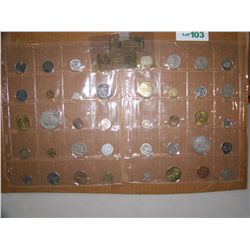 COLLECTION OF (40) RARE FORIEGN COINS, SOME SILVER & FRACTIONAL CURRENCY