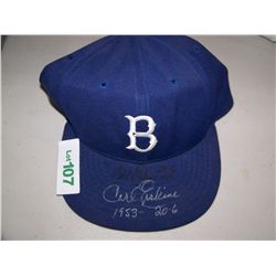 CARL ERSKINE SIGNED  BROOKLYN DODGERS, DOUBLE SIGNED.
