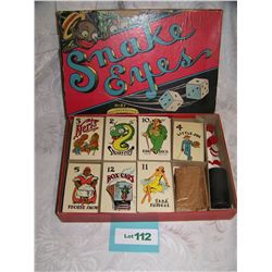 SNAKE EYES VINTAGE BOARD GAME, COMPLETE