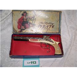 THE HUBLEY PIRATE PISTOL, WITH ORIGINAL BOX. VINTAGE