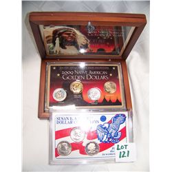 (2X$) U.S PRESIDENTIAL DOLLAR SETS-SBA COLLECTION, 2009 NATIVE AMERICAN SET