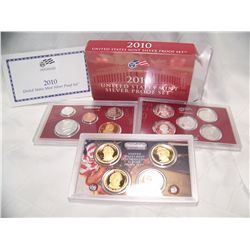 2010 U.S PROOF SILVER MINT SET- PRESIDENTIAL QUARTERS COIN SET W/ COA & BOX