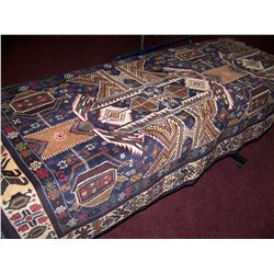 GORGEOUS HAND WOVEN ANTIQUE TURKOMAN WOOL RUG