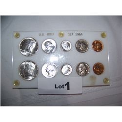 1964 UNITED STATES MINT SET, AS SHOWN