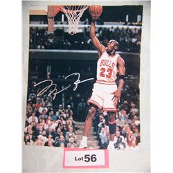 MICHAEL JORDAN HAND SIGNED COLOR PICTURE