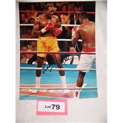 EVANDER "THE REAL DEAL" HOLYFIELD HAND SIGNED PHOTOGRAPH