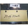 Image 1 : MICKEY MANTLE AUTOGRAPHED CUTOUT