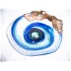 Image 2 : HANDBLOWN ART GLASS & BRONZE PLATE