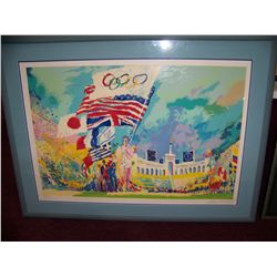 LEROY NEIMAN "OPENING CEREMONIES, XXIII OLYMPIAD 1984 ORIGINAL SERIGRAPH #305/600. FRAMED 41T X 54W