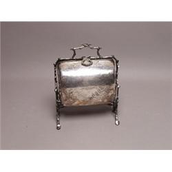 1884 Silver Plated Biscuit Warmer