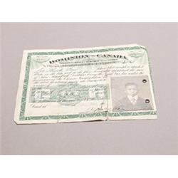 Dominion of Canada Chinese Document 1922