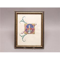 Circa 1480 North Italian Miniature on Vellum
