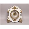 Ornate Wood Clock Painted White