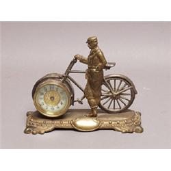 Vintage Cicycle Clock Circa 1890