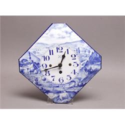 German 8 Day Enamel Face Clock