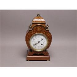 R & W Sorley Glasgow Finely Inlaid Clock 