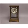 Brass & Glass Cased Clock 