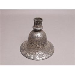 18th C. Moghul Silver Inlaid Hookah