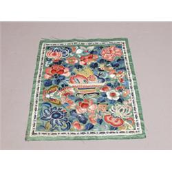 Antique Chinese Silk Panel Embroidery