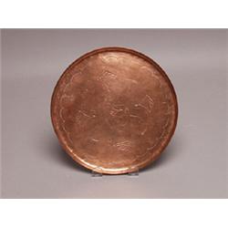 Old Stamped Copper Dish Probably Navajo