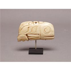 19th C. Tlingit Carved Bone Shamans Charm