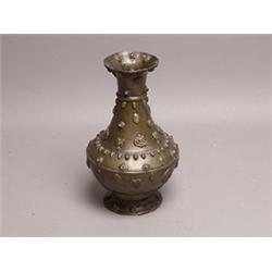 Early Far Eastern Bronze Vase With Applications