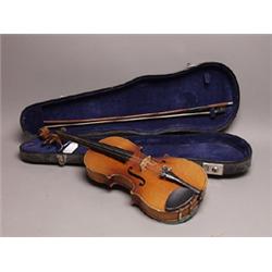 Czech or German 1/2 Size Violin with Bow