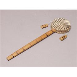 Very Old Eskimo Wood Hand Drum