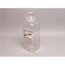 Victorian Insect Powder Apothecary Jar