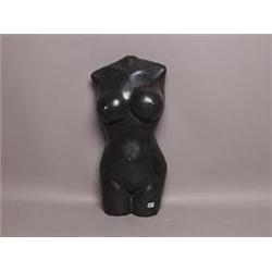 Carved Stone Female Torso unsigned