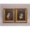 Pair of Small Signed Portrait Oils 
