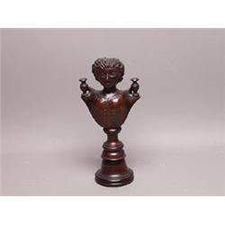 American 19th C. Folk Art Liberty Bust Figure