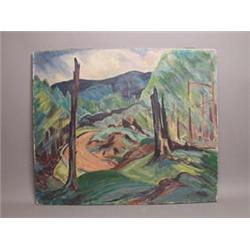 G.H. Tyler 1916 Impressionist Oil on Canvas