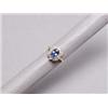 14K Gold Ring Set with Ceycon Sapphire & Diamonds