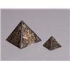 Two Egyptian revival Silver & Gilt Metal Pyramids